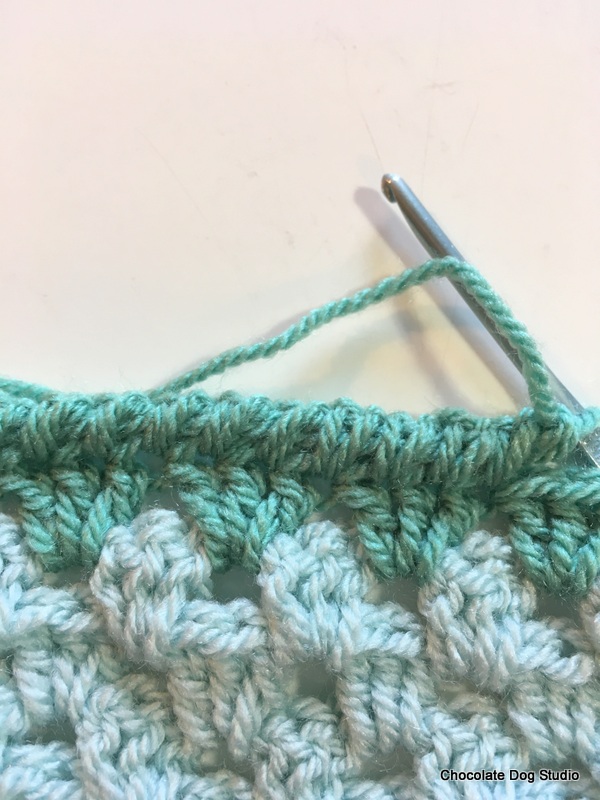 reverse single crochet border